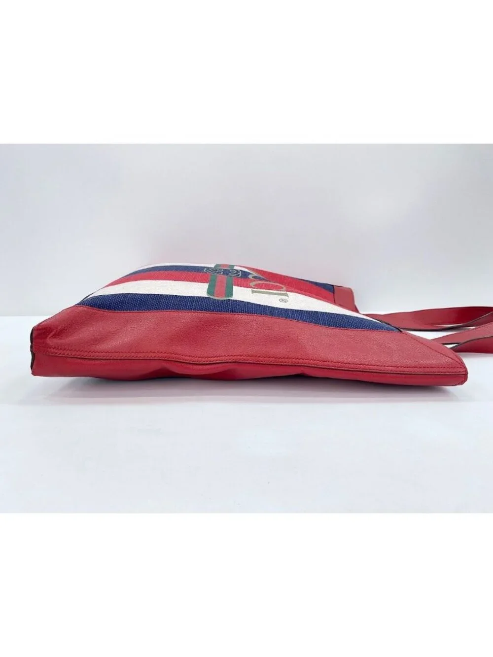 Gucci Handbag Canvas Leather Tricolor